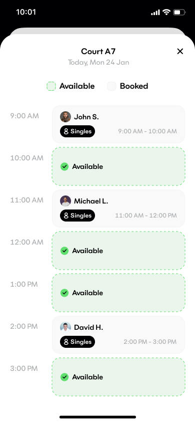 Courts screen