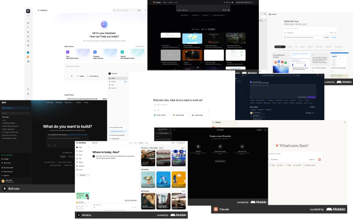 Competitive AI tools moodboard